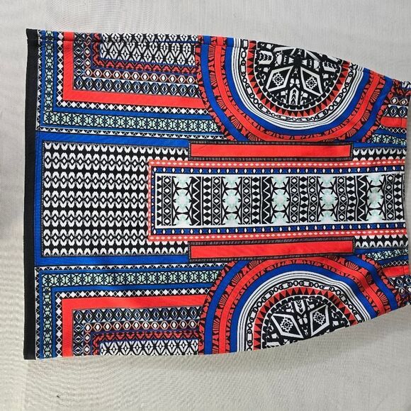 Valerie Stevens Geo Print Pencil Skirt - Picture 6 of 6